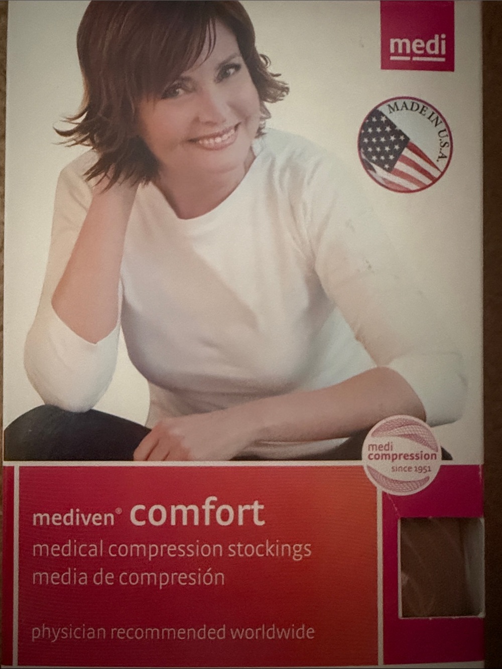 Comfort Medical Compression Pantyhose — Nude (Beige)
